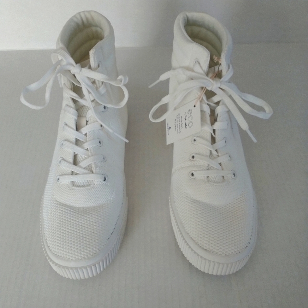 Splendid Leona High Top Lace Ivory Sneakers Nordstrom Rack 9M - Picture 2 of 11